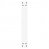 Nogi do stołu jadalnego w kształcie litery U 2 szt. Białe 60x(72-73) cm Stal