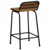 Hokery barowe 2 szt. 46x35,5x80 cm Drewno lite odzyskane
