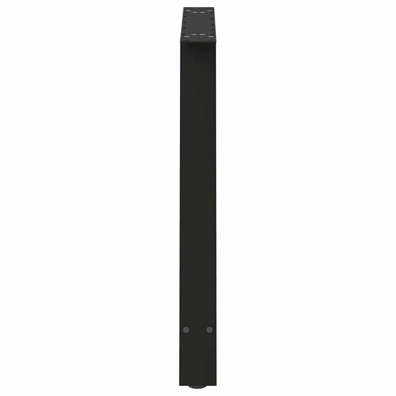 Nogi do stołu jadalnego w kształcie litery A 2 szt. Czarne 90x(72-73) cm Stal