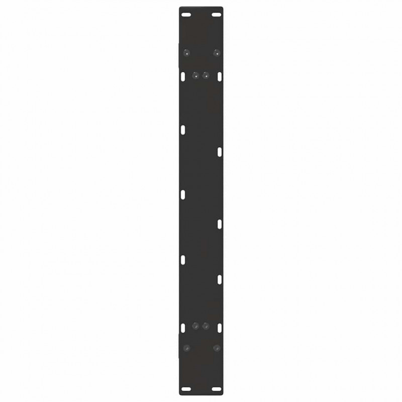 Nogi do stołu jadalnego w kształcie litery A 2 szt. Czarne 90x(72-73) cm Stal