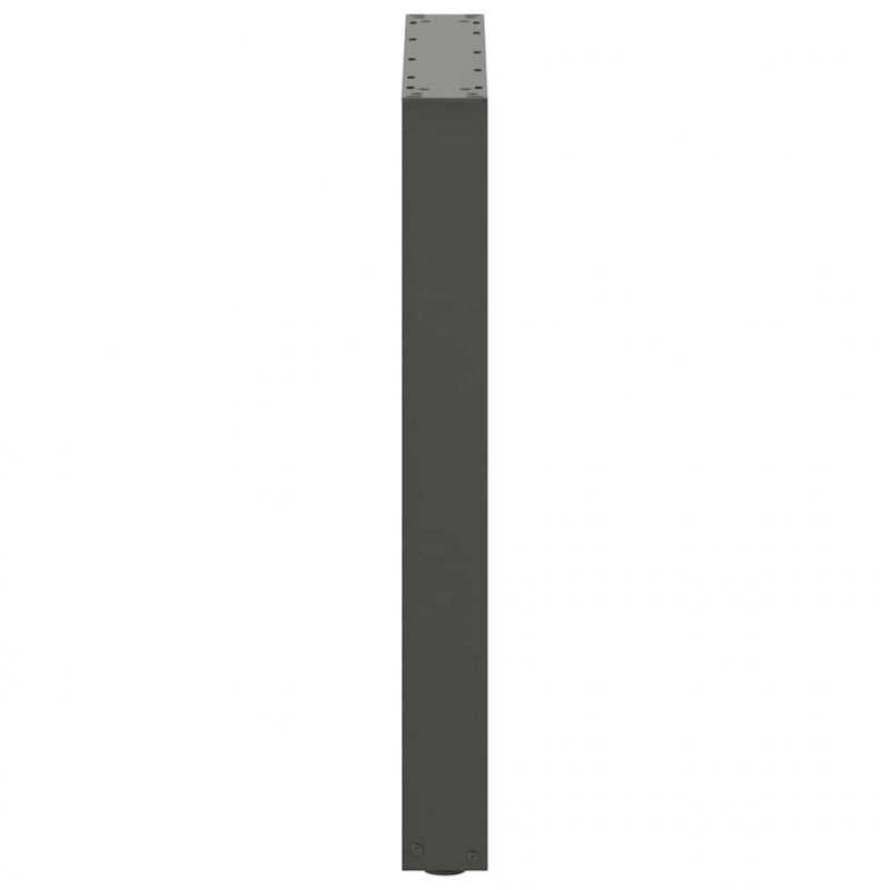Nogi do stołu jadalnego w kształcie litery U 2 szt. Antracyt 60x(72-73) cm Stal