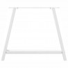 Nogi do stołu jadalnego w kształcie litery A 2 szt. Białe 90x(72-73) cm Stal