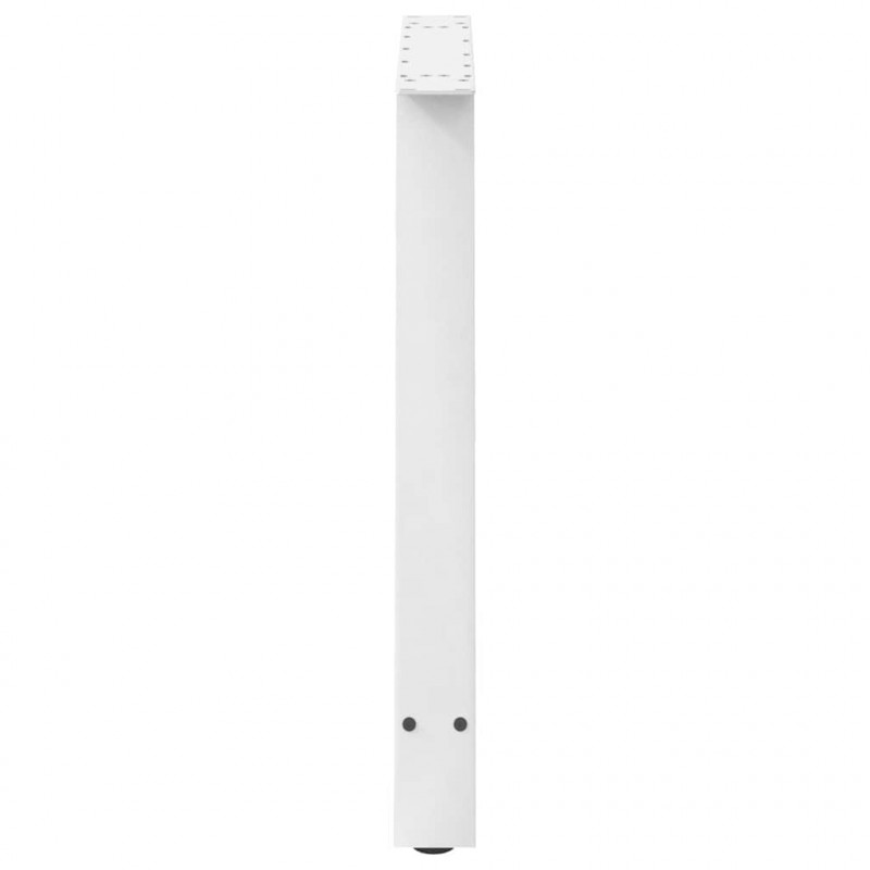 Nogi do stołu jadalnego w kształcie litery A 2 szt. Białe 90x(72-73) cm Stal