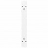 Nogi do stołu jadalnego w kształcie litery A 2 szt. Białe 90x(72-73) cm Stal
