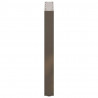 Nogi do stołu jadalnego w kształcie litery U 2 szt. Naturalna stal 60x(72-73) cm Stal