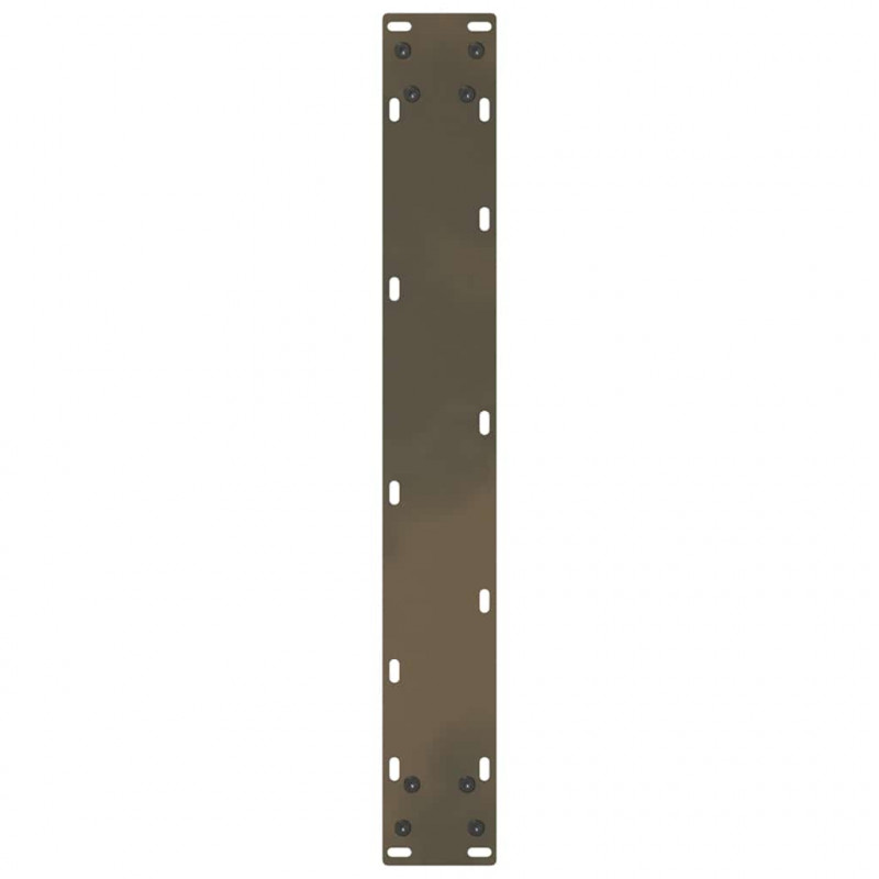 Nogi do stołu jadalnego w kształcie litery U 2 szt. Naturalna stal 60x(72-73) cm Stal