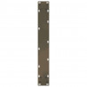 Nogi do stołu jadalnego w kształcie litery U 2 szt. Naturalna stal 60x(72-73) cm Stal