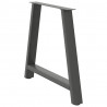 Nogi do stołu jadalnego w kształcie litery A 2 szt. Antracyt 90x(72-73) cm Stal