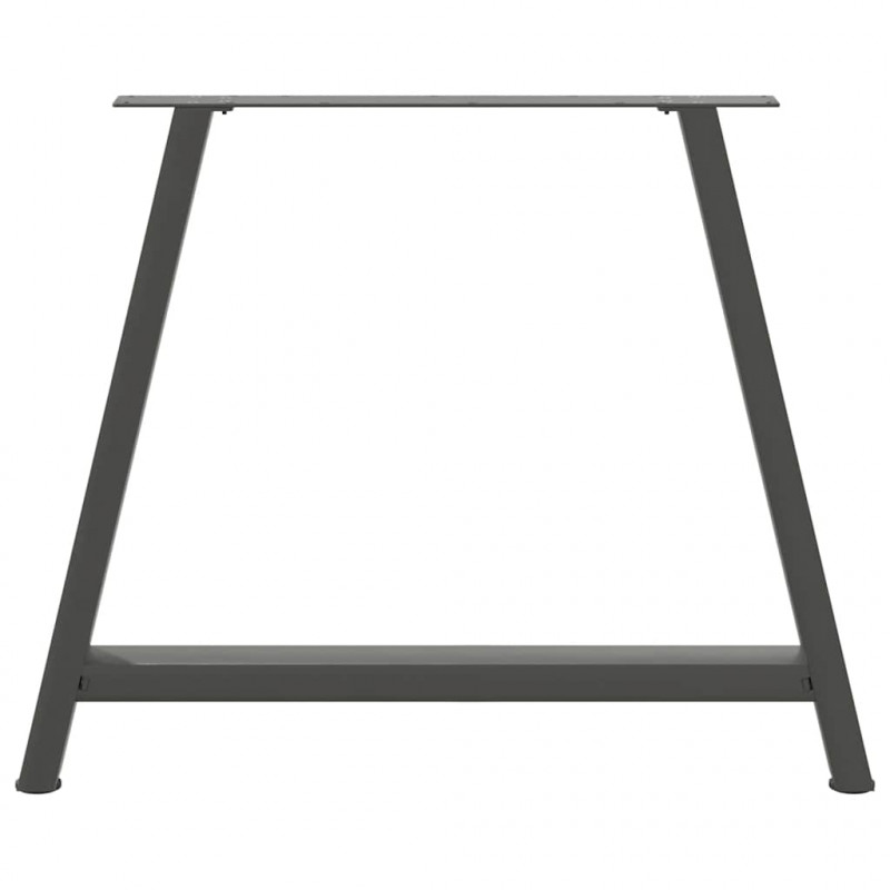 Nogi do stołu jadalnego w kształcie litery A 2 szt. Antracyt 90x(72-73) cm Stal
