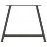 Nogi do stołu jadalnego w kształcie litery A 2 szt. Antracyt 90x(72-73) cm Stal