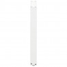 Nogi do stołu jadalnego w kształcie litery U 2 szt. Białe 70x(72-73) cm Stal