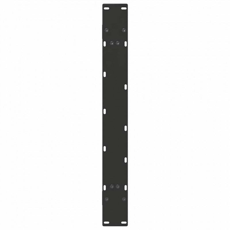 Nogi do stołu jadalnego w kształcie litery A 2 szt. Czarne 100x(72-73) cm Stal