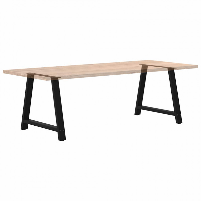 Nogi do stołu jadalnego w kształcie litery A 2 szt. Czarne 100x(72-73) cm Stal