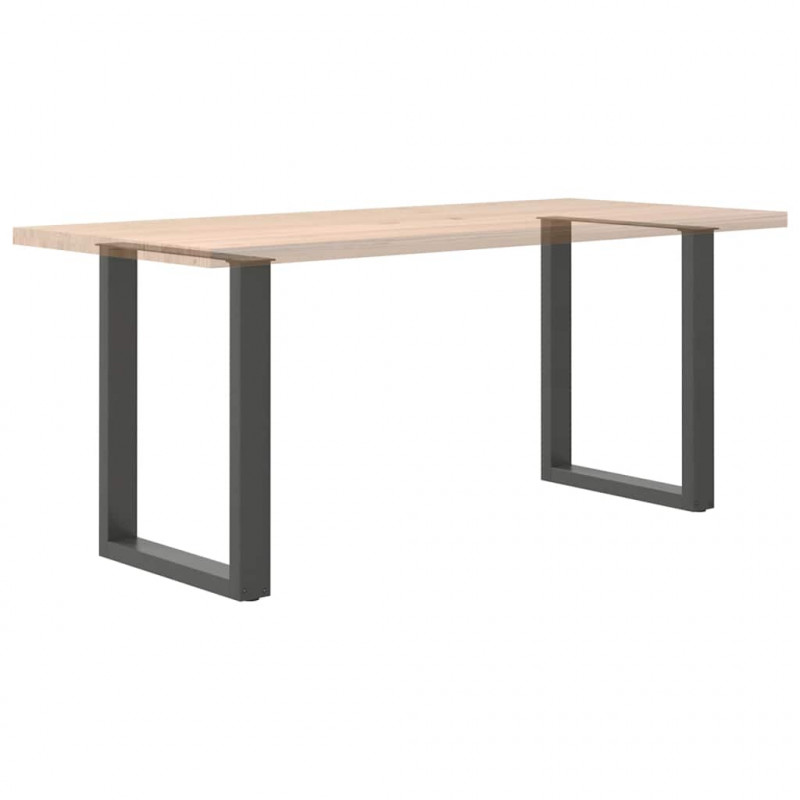 Nogi do stołu jadalnego w kształcie litery U 2 szt. Antracyt 70x(72-73) cm Stal