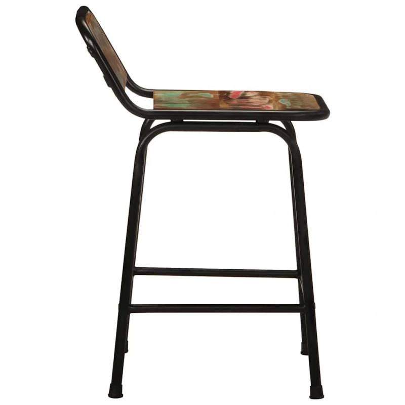 Hokery barowe 2 szt. 46x35,5x70 cm Drewno lite odzyskane