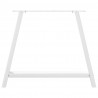 Nogi do stołu jadalnego w kształcie litery A 2 szt. Białe 100x(72-73) cm Stal