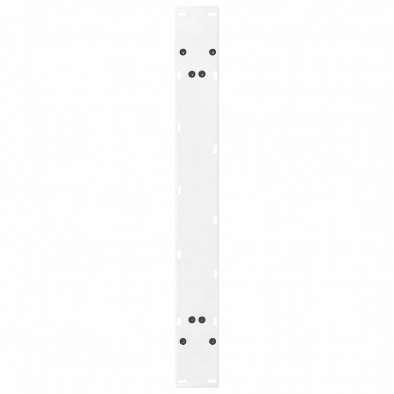 Nogi do stołu jadalnego w kształcie litery A 2 szt. Białe 100x(72-73) cm Stal