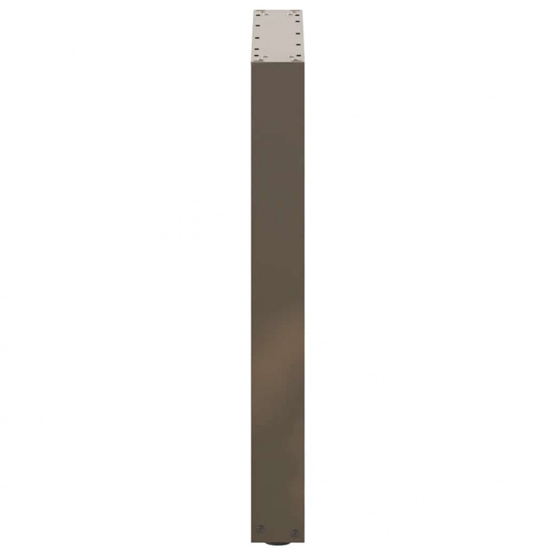 Nogi do stołu jadalnego w kształcie litery U 2 szt. Naturalna stal 70x(72-73) cm Stal