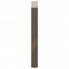 Nogi do stołu jadalnego w kształcie litery U 2 szt. Naturalna stal 70x(72-73) cm Stal