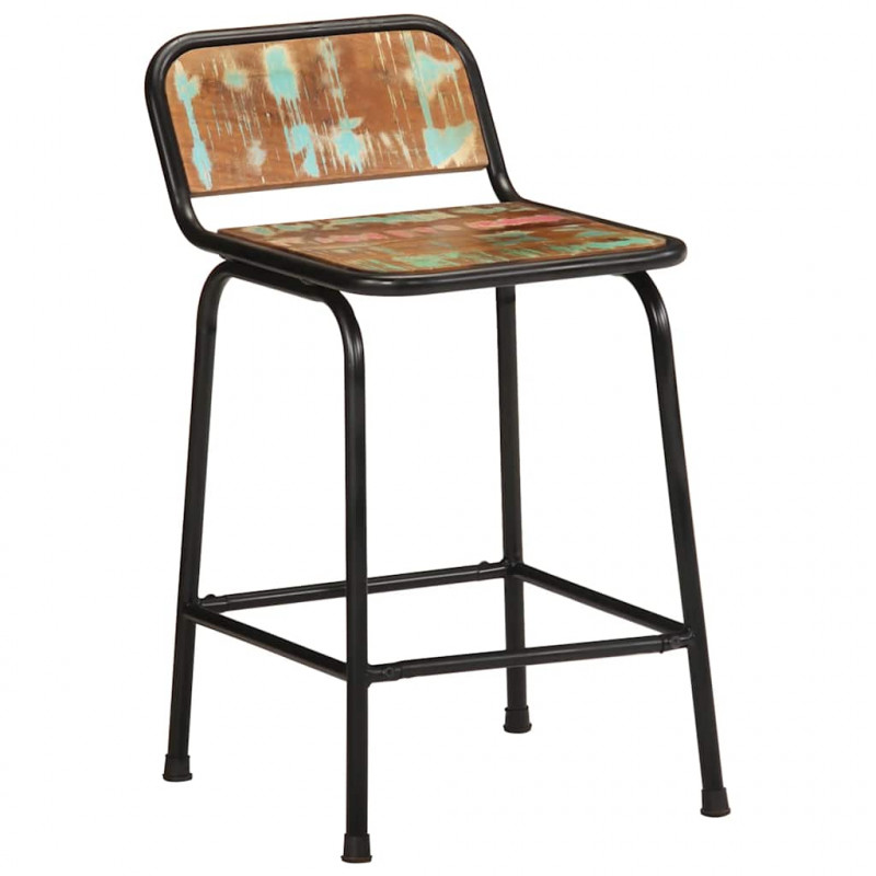 Hokery barowe 2 szt. 46x35,5x70 cm Drewno lite odzyskane