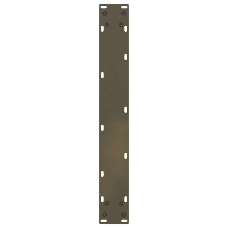 Nogi do stołu jadalnego w kształcie litery U 2 szt. Naturalna stal 70x(72-73) cm Stal