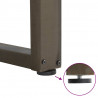 Nogi do stołu jadalnego w kształcie litery U 2 szt. Naturalna stal 70x(72-73) cm Stal