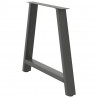 Nogi do stołu jadalnego w kształcie litery A 2 szt. Antracyt 100x(72-73) cm Stal