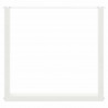 Nogi do stołu jadalnego w kształcie litery U 2 szt. Białe 80x(72-73) cm Stal