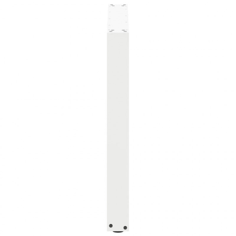 Nogi do stołu jadalnego w kształcie litery U 2 szt. Białe 80x(72-73) cm Stal