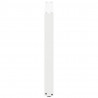 Nogi do stołu jadalnego w kształcie litery U 2 szt. Białe 80x(72-73) cm Stal