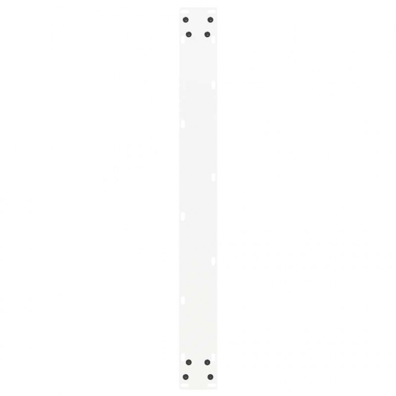 Nogi do stołu jadalnego w kształcie litery U 2 szt. Białe 80x(72-73) cm Stal