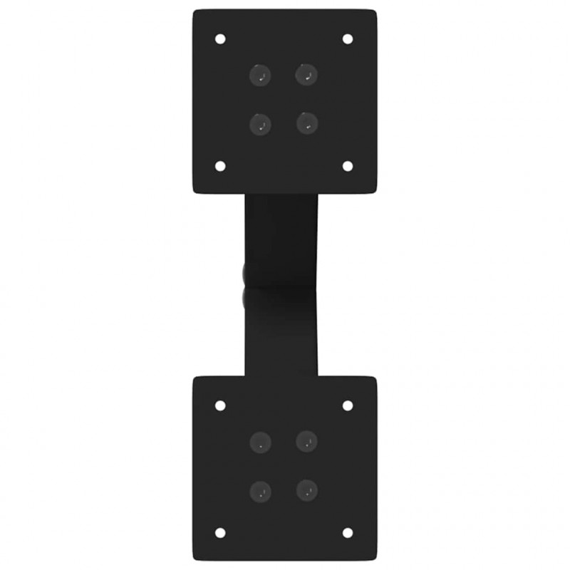 Nogi do stolika kawowego w kształcie litery X 2 szt. Czarne 30x(30-31) cm Stal