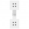 Nogi do stolika kawowego w kształcie litery X 2 szt. Białe 30x(30-31) cm Stal