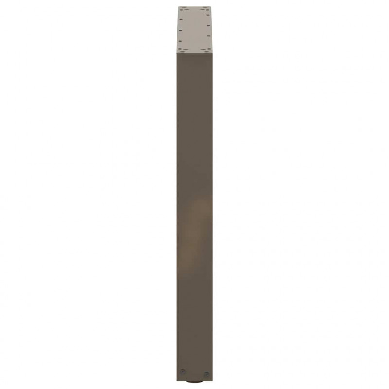Nogi do stołu jadalnego w kształcie litery U 2 szt. Naturalna stal 80x(72-73) cm Stal