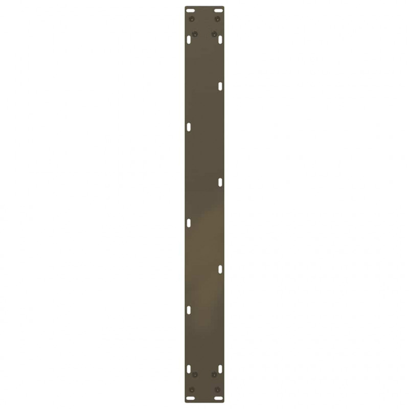 Nogi do stołu jadalnego w kształcie litery U 2 szt. Naturalna stal 80x(72-73) cm Stal