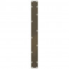 Nogi do stołu jadalnego w kształcie litery U 2 szt. Naturalna stal 80x(72-73) cm Stal