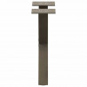Nogi do stolika kawowego w kształcie litery X 2 szt. Naturalna stal 30x(30-31) cm Stal