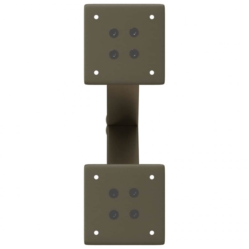 Nogi do stolika kawowego w kształcie litery X 2 szt. Naturalna stal 30x(30-31) cm Stal