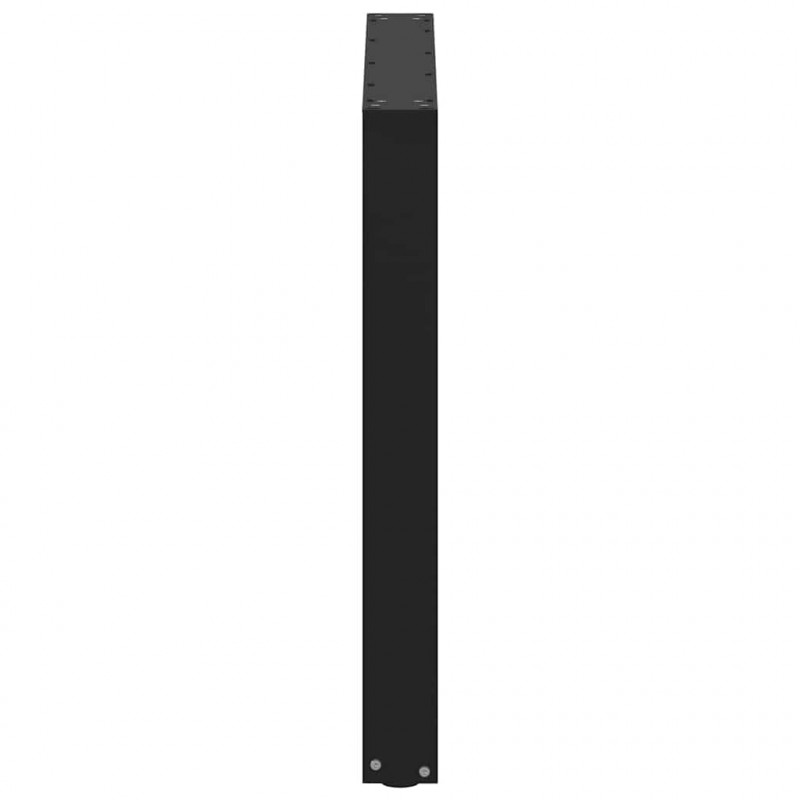 Nogi do stołu jadalnego w kształcie litery U 2 szt. Czarne 90x(72-73) cm Stal
