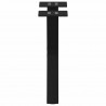 Nogi do stolika kawowego w kształcie litery X 2 szt. Czarne 37x(30-31) cm Stal