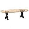 Nogi do stolika kawowego w kształcie litery X 2 szt. Czarne 37x(30-31) cm Stal