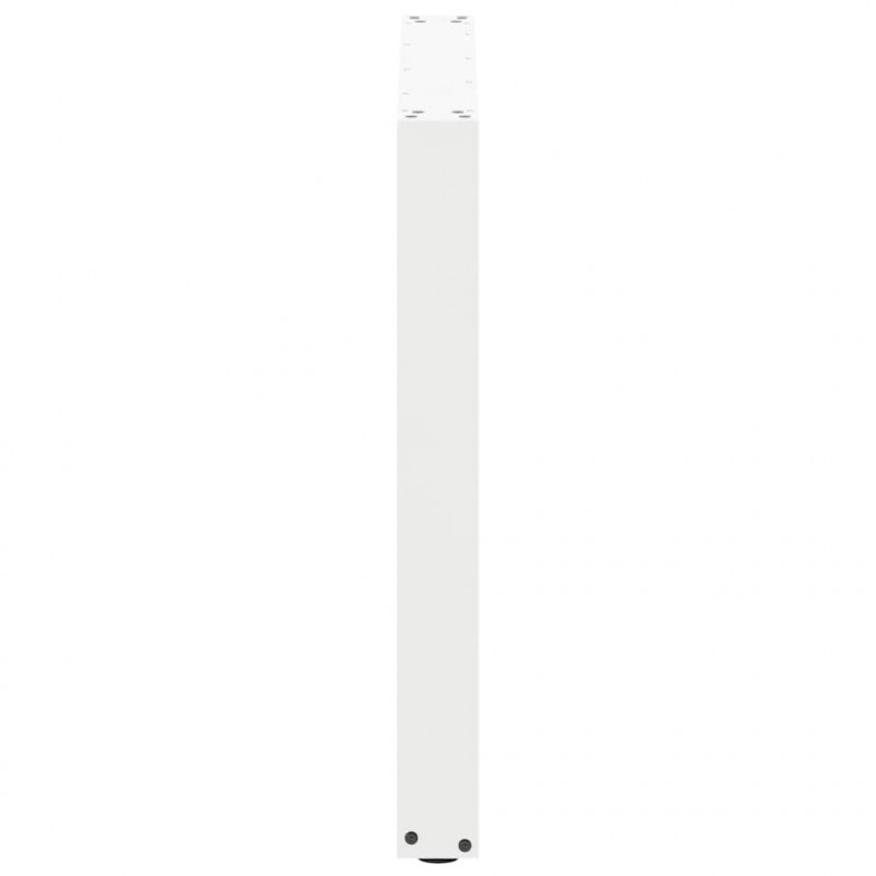 Nogi do stołu jadalnego w kształcie litery U 2 szt. Białe 90x(72-73) cm Stal