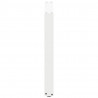 Nogi do stołu jadalnego w kształcie litery U 2 szt. Białe 90x(72-73) cm Stal