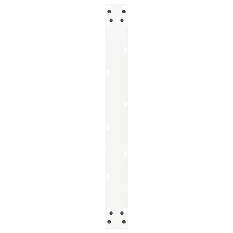Nogi do stołu jadalnego w kształcie litery U 2 szt. Białe 90x(72-73) cm Stal