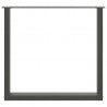 Nogi do stołu jadalnego w kształcie litery U 2 szt. Antracyt 90x(72-73) cm Stal