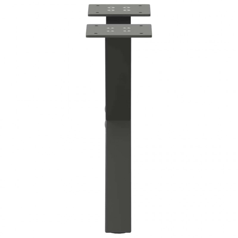 Nogi do stolika kawowego w kształcie litery X 2 szt. Antracyt 37x(30-31) cm Stal