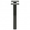 Nogi do stolika kawowego w kształcie litery X 2 szt. Antracyt 37x(30-31) cm Stal