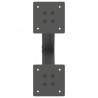 Nogi do stolika kawowego w kształcie litery X 2 szt. Antracyt 37x(30-31) cm Stal