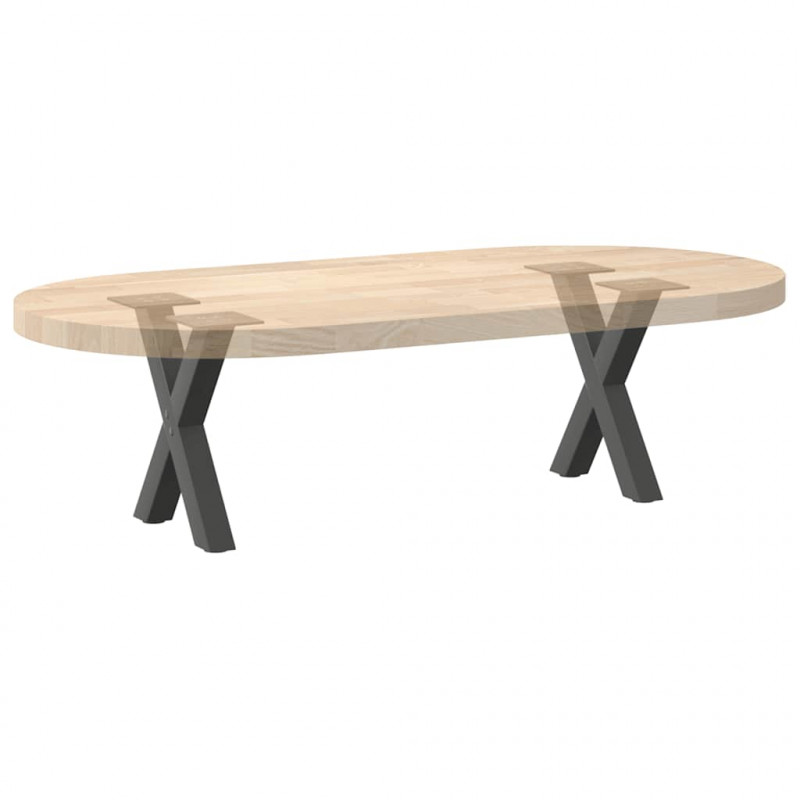 Nogi do stolika kawowego w kształcie litery X 2 szt. Antracyt 37x(30-31) cm Stal
