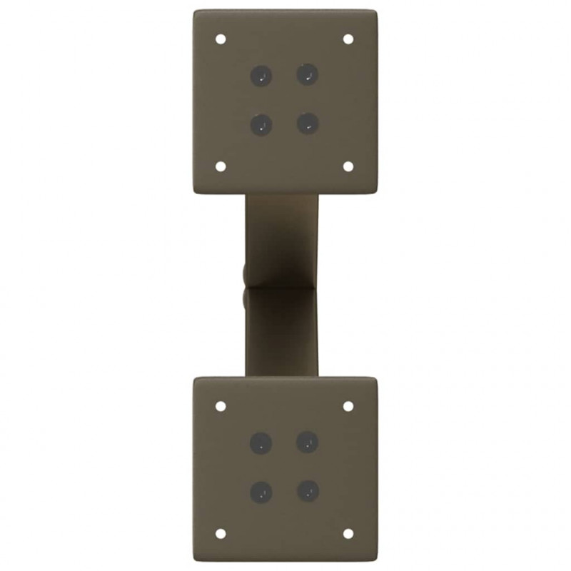 Nogi do stolika kawowego w kształcie litery X 2 szt. Naturalna stal 37x(30-31) cm Stal